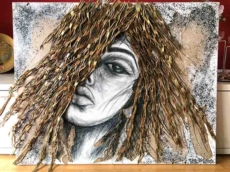 Barbara Hartung-Kunstwerk4you-Goldhaar-Wellpappe-35